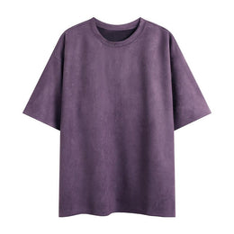 Men Solid Round Neck Relaxed Fit T-shirt