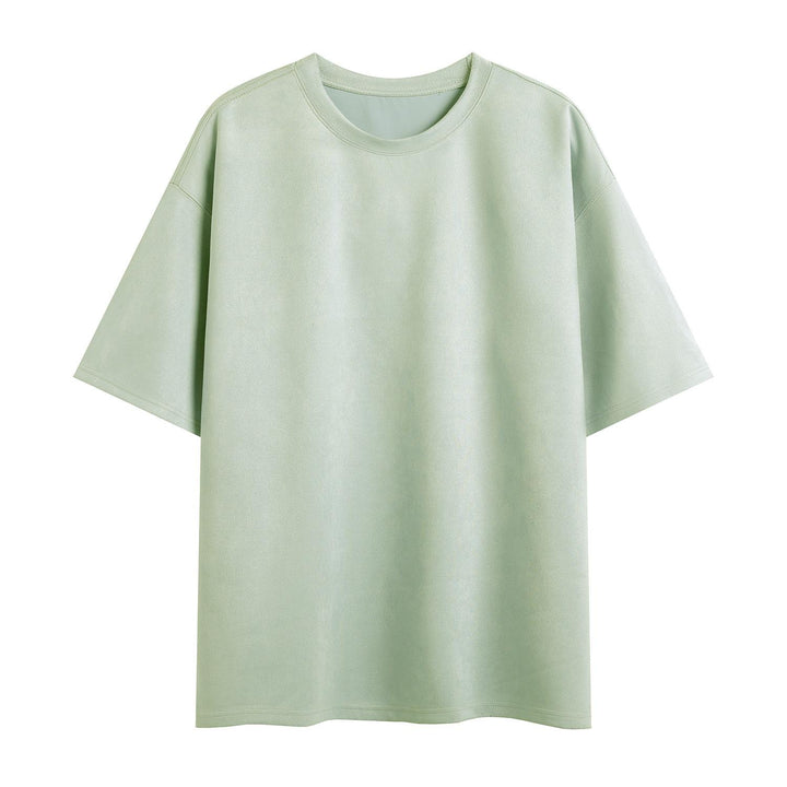 Men Solid Round Neck  Oversized T-shirt