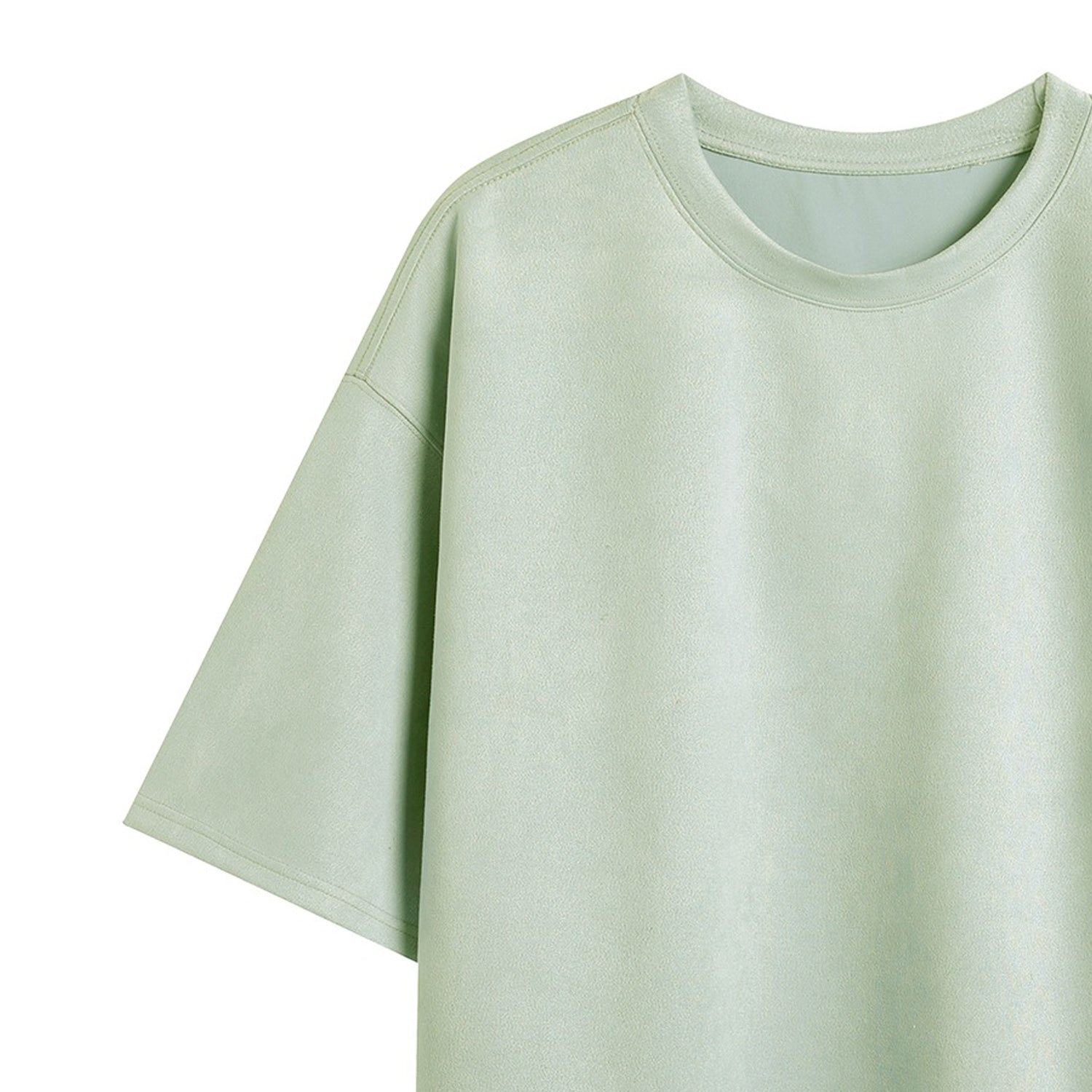 Men Solid Round Neck  Oversized T-shirt