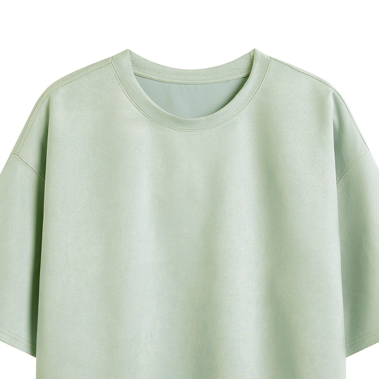 Men Solid Round Neck  Oversized T-shirt