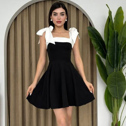 Women Colourblocked Fit & Flare Dress