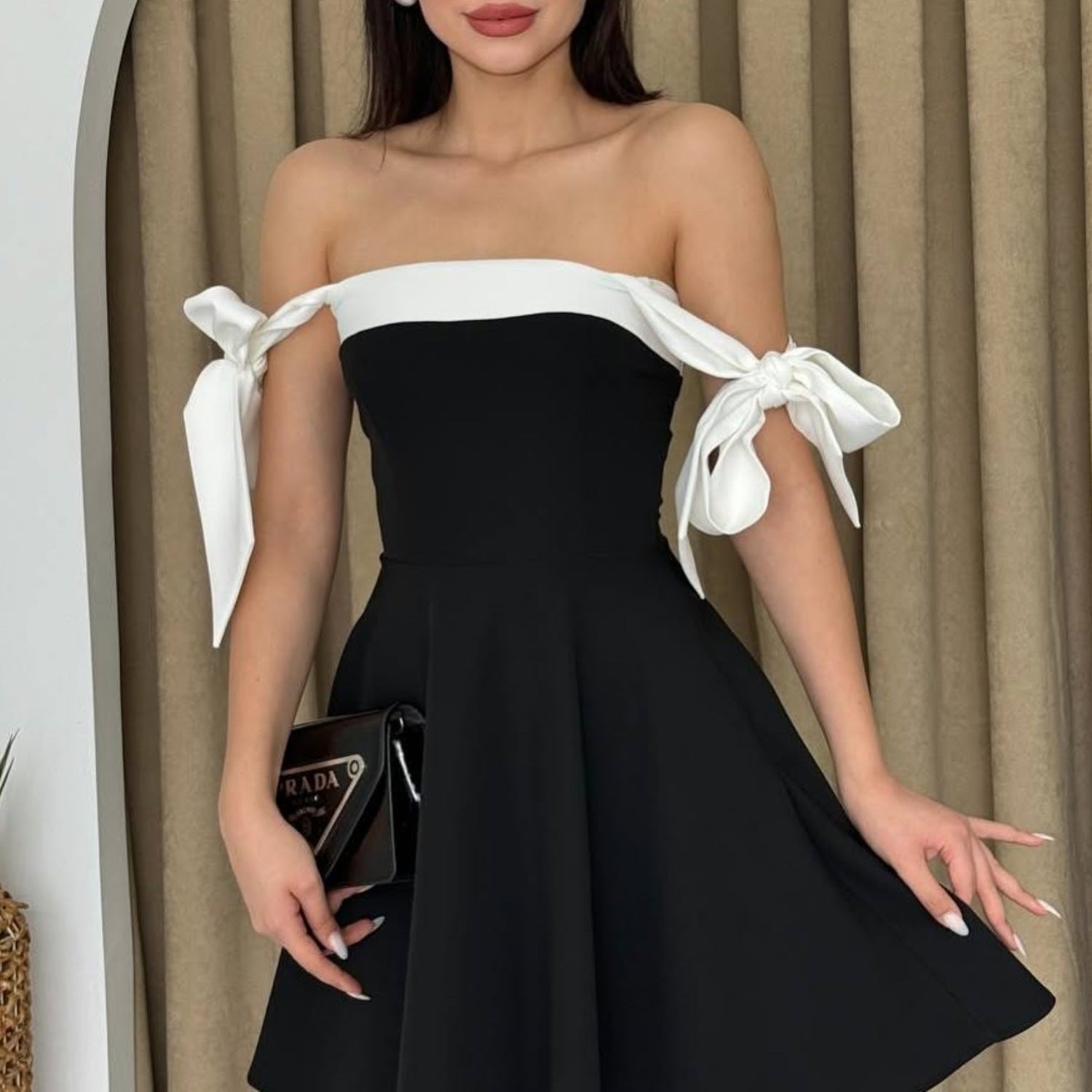 Women Colourblocked Fit & Flare Dress