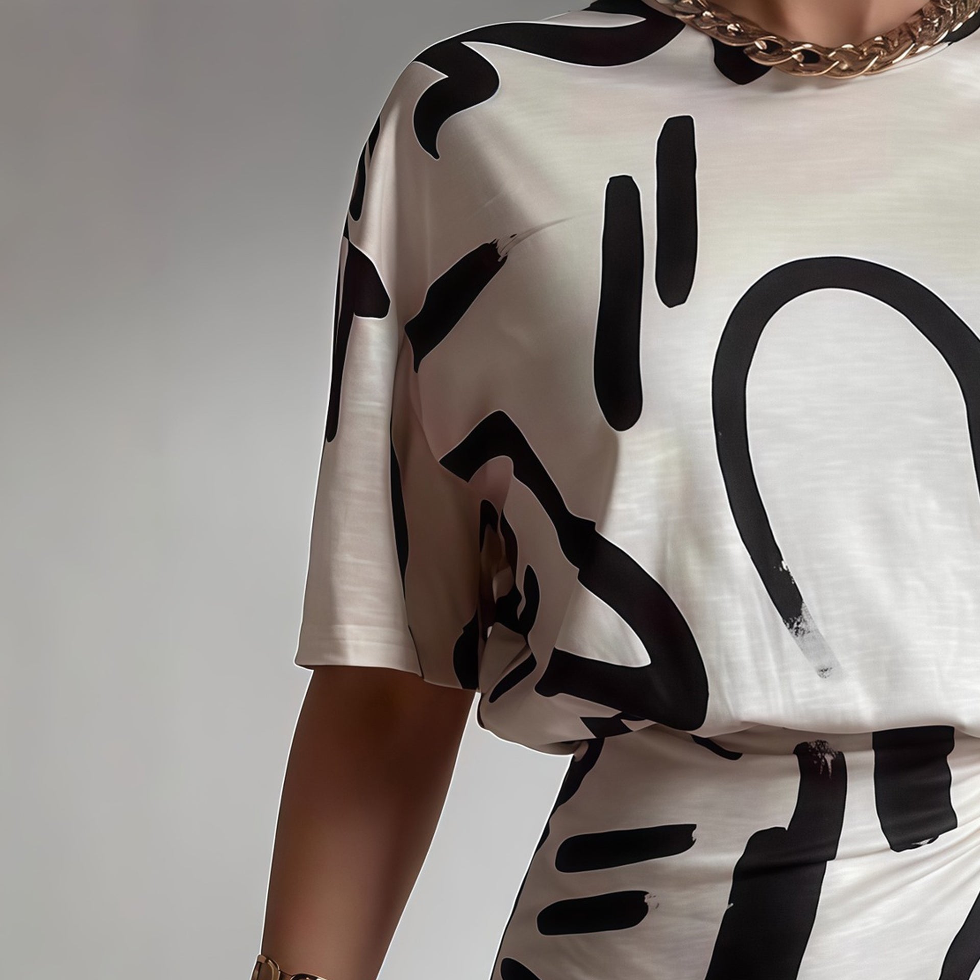 Women Print Sheath Mini Dress