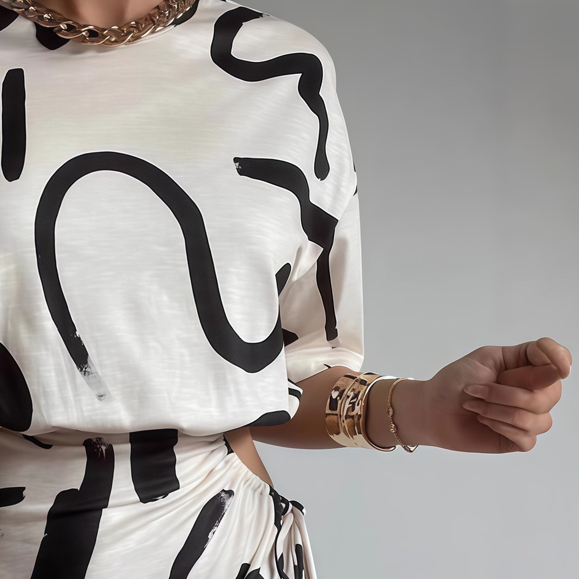 Women Print Sheath Mini Dress