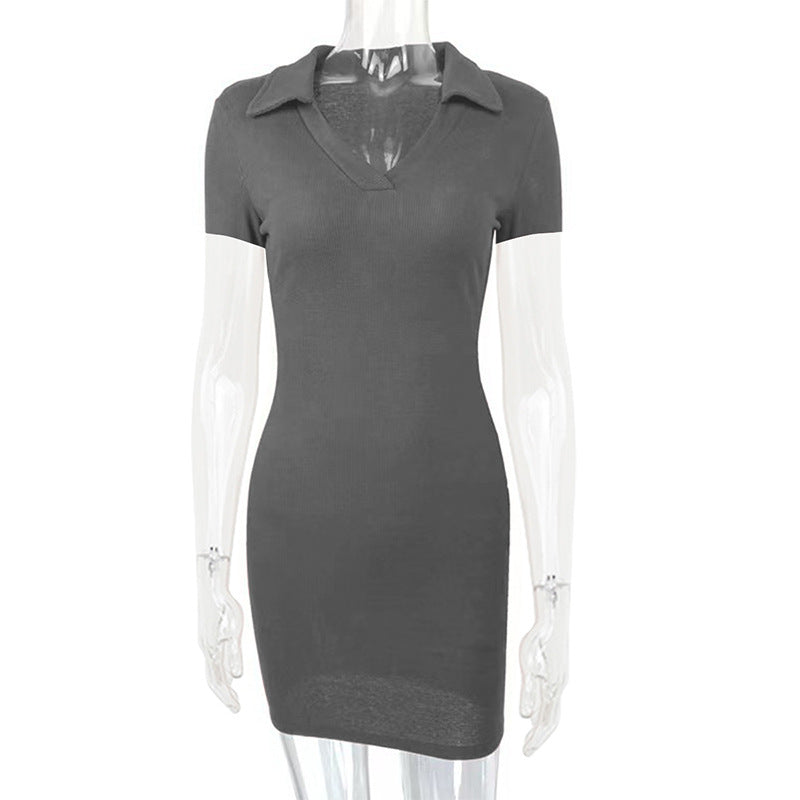Ribbed T-Shirt Mini Dress