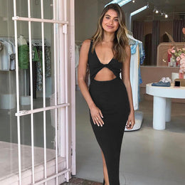 Cut-Outs Bodycon Maxi Dress