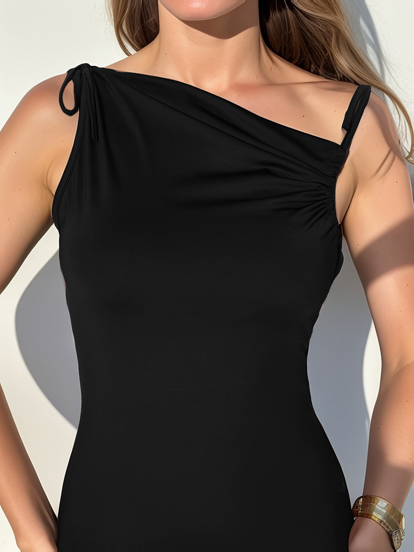 Shoulder Strap Sheath Dress