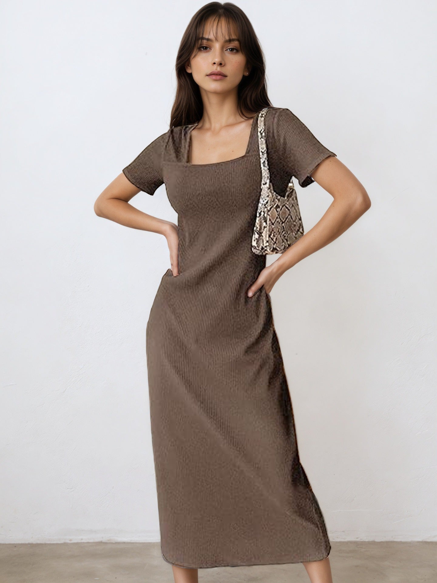 Women A-Line Midi Dress