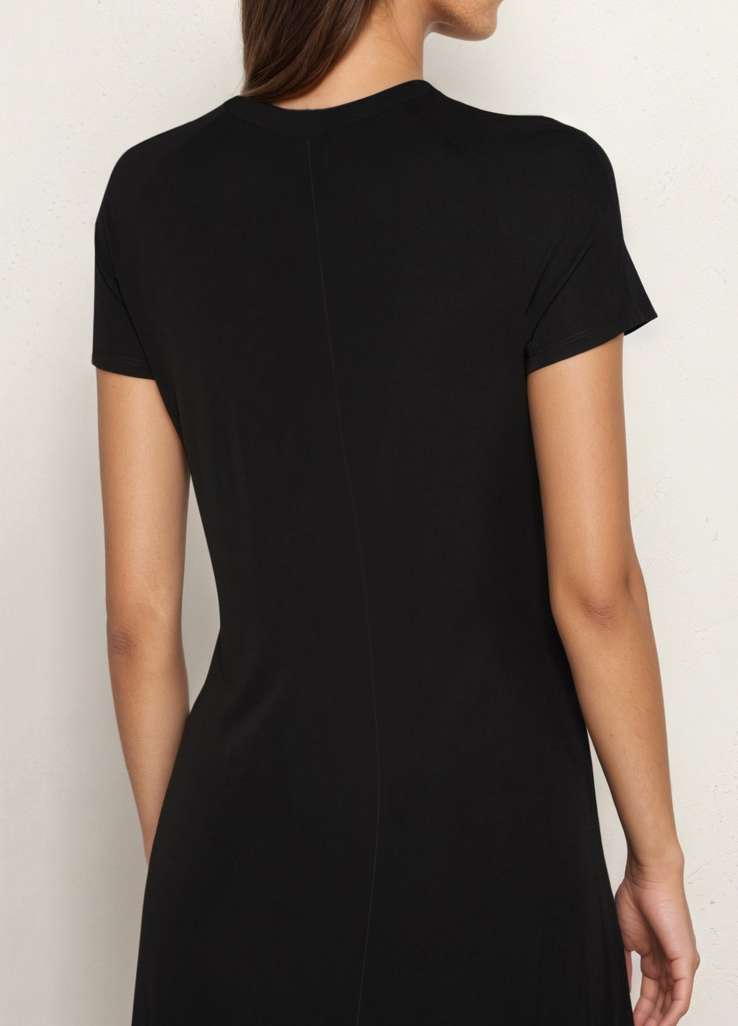 Women Round Neck A-line Dress