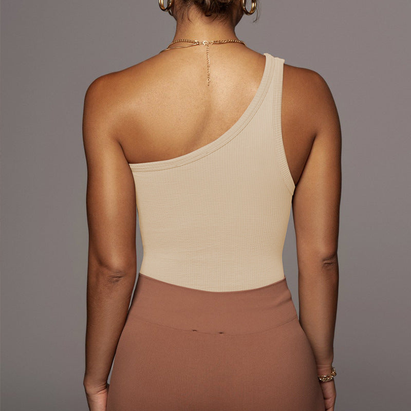 One Shoulder Cotton Top