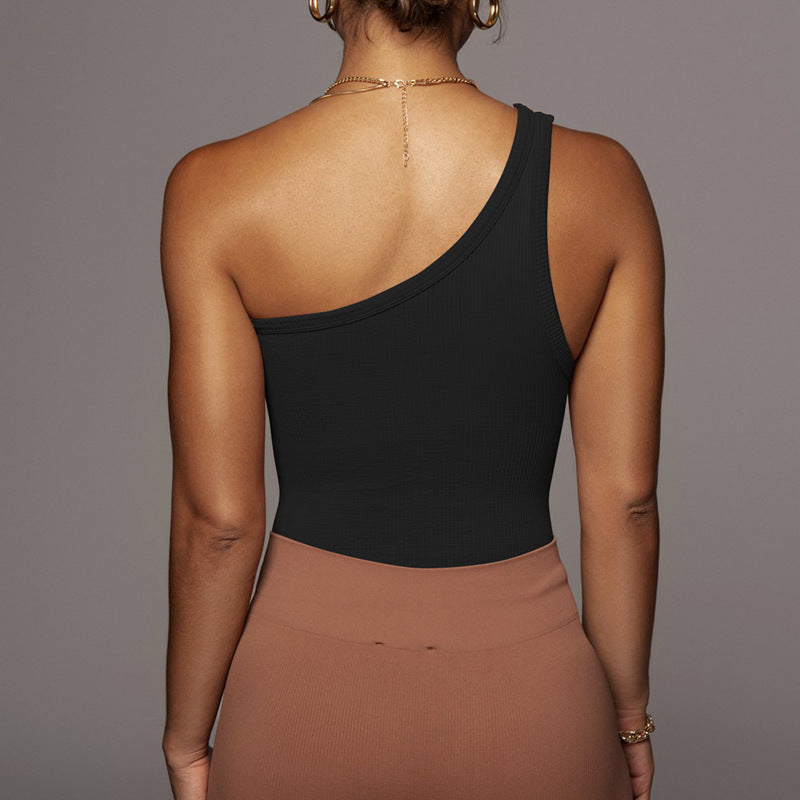 One Shoulder Cotton Top