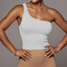 One Shoulder Cotton Top