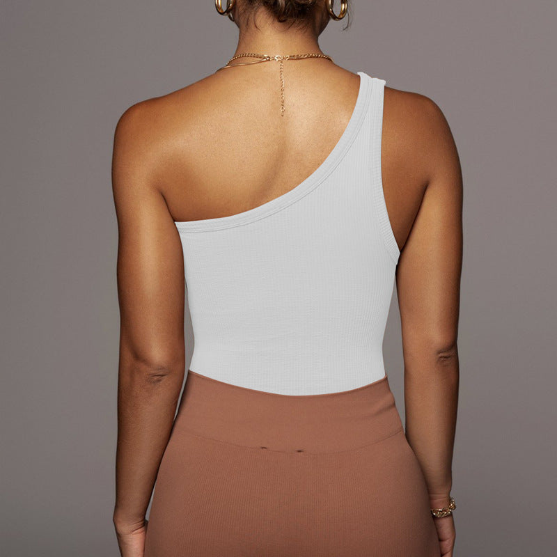 One Shoulder Cotton Top