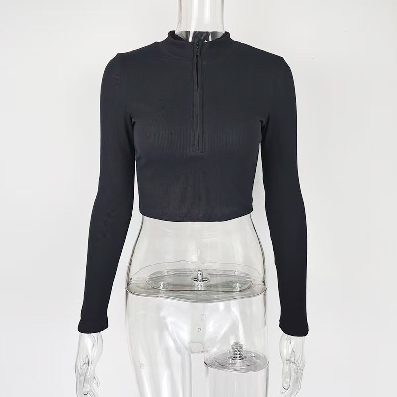 Women Solid Round Neck Cotton Top