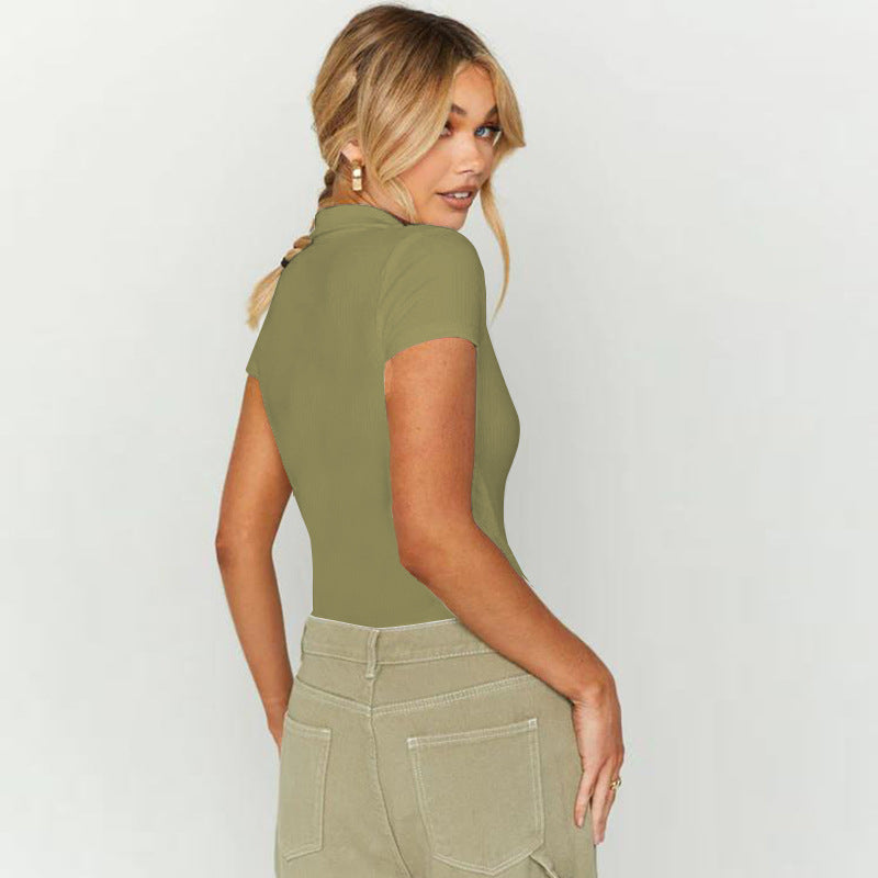 Extended Sleeves Shirt Style Top