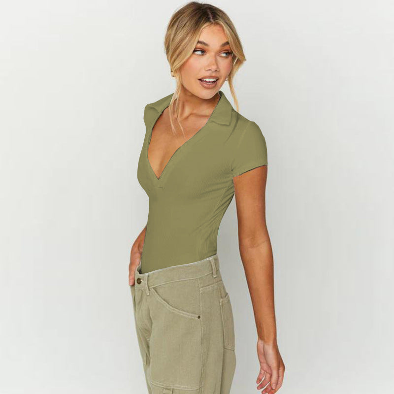 Extended Sleeves Shirt Style Top