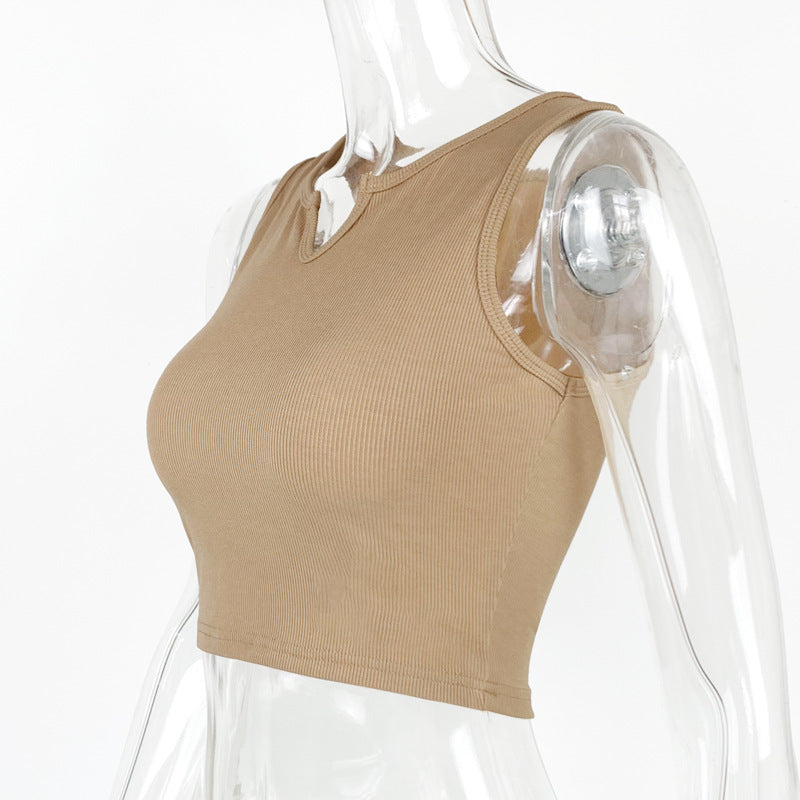 Women Solid Round Neck Viscose Rayon Top