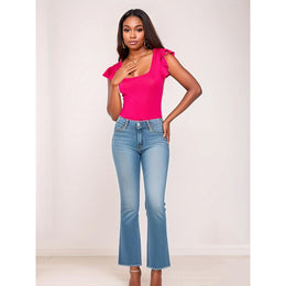 Women Solid Scoop Neck Top