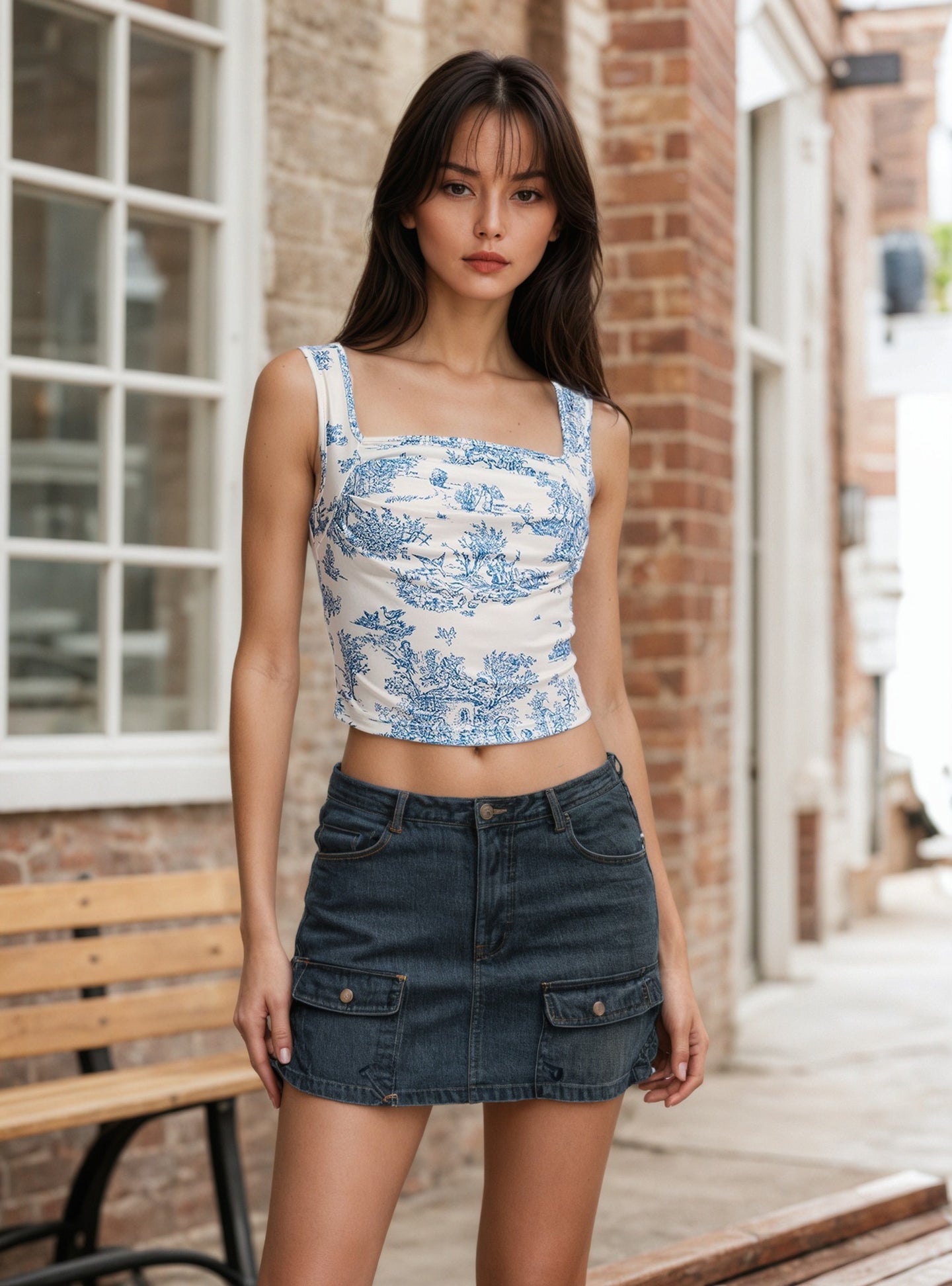 Women Floral Printed Crop Top