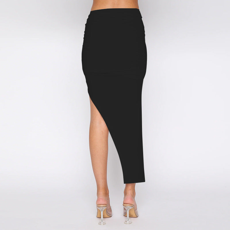 Women Solid Pencil Midi Skirt