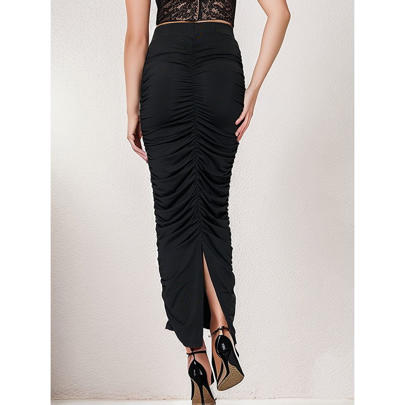 Maxi Pencil Skirt With Back Slit
