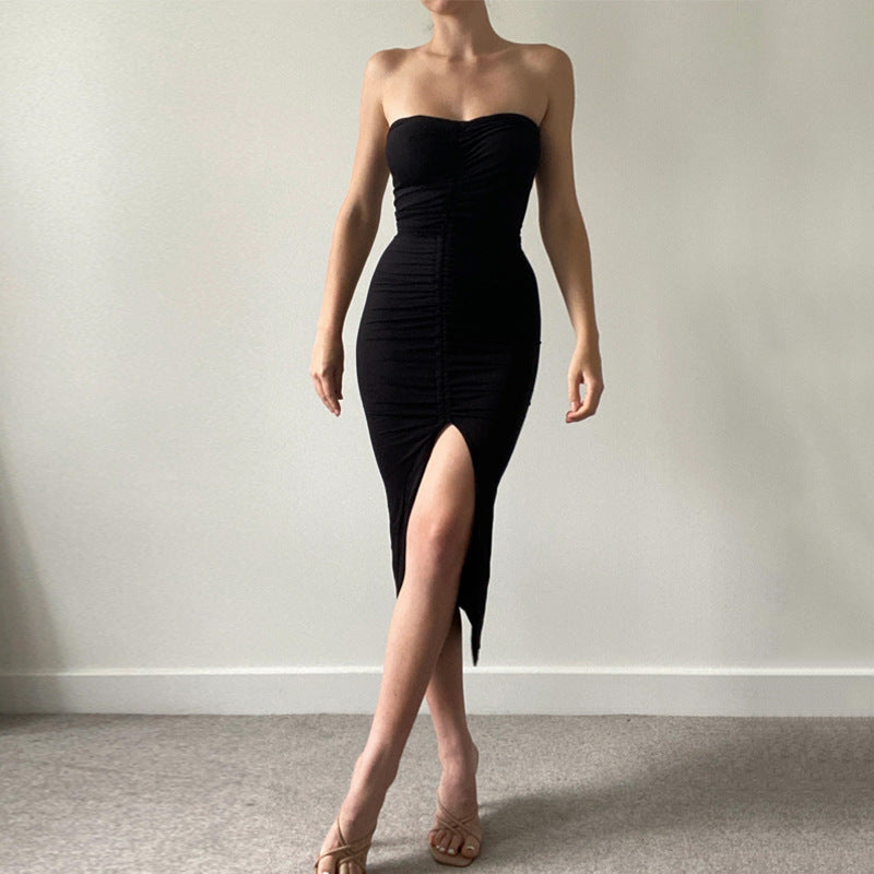 Strapless Midi Dress