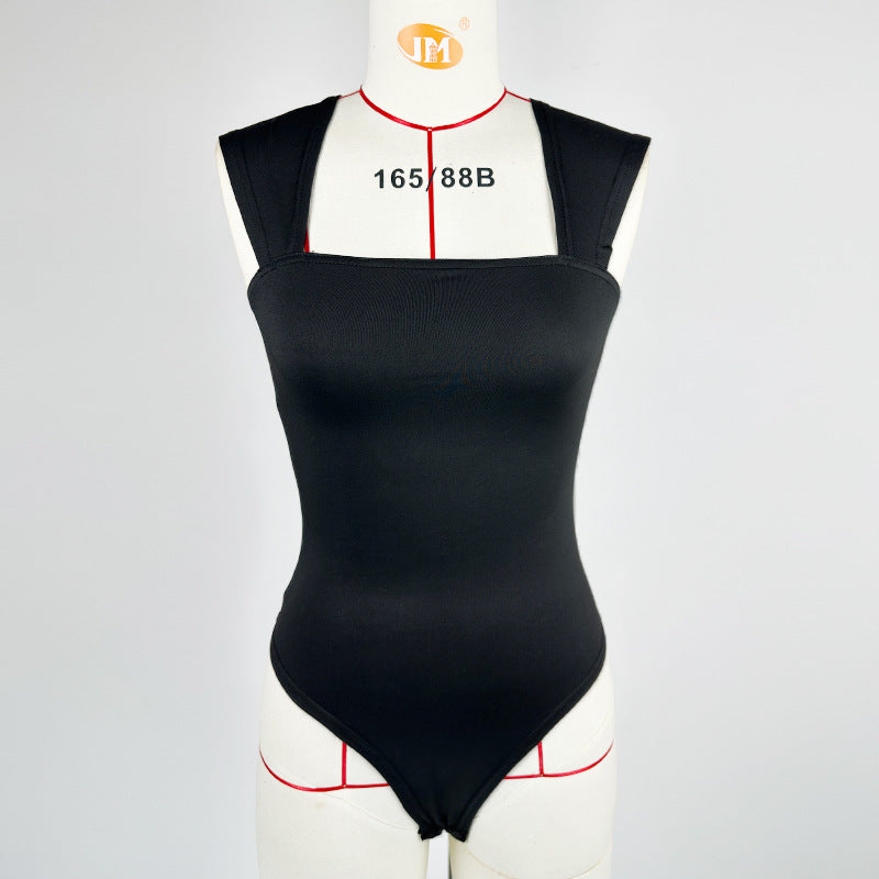 Square Neck Solid Top