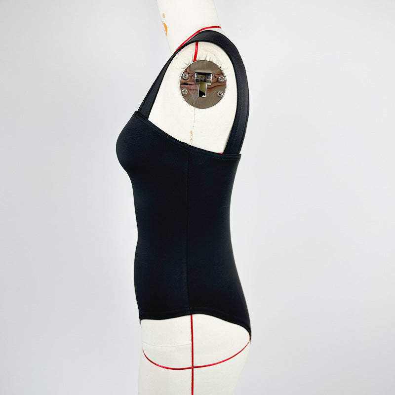 Square Neck Solid Top