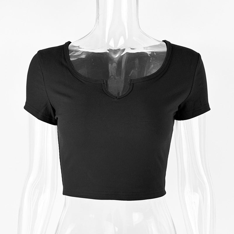 Women Solid Round Neck Viscose Rayon Top
