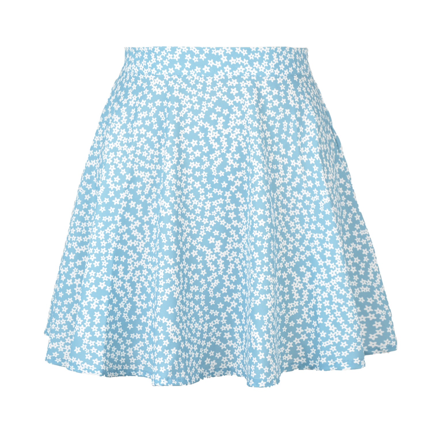 Printed Flared Above Knee Skirts