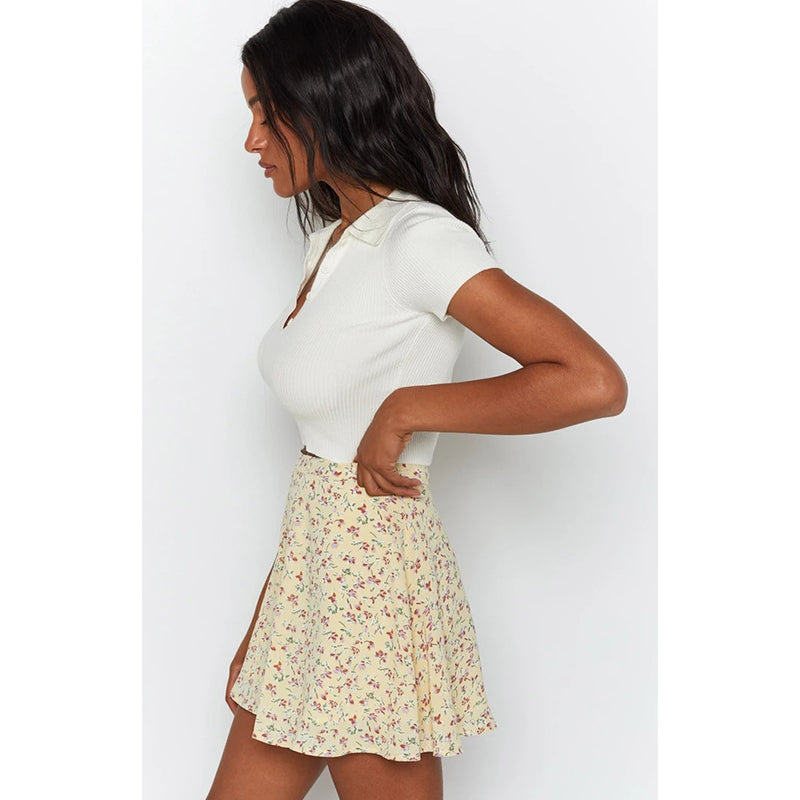 Women Printed Flared Above Knee Skirts