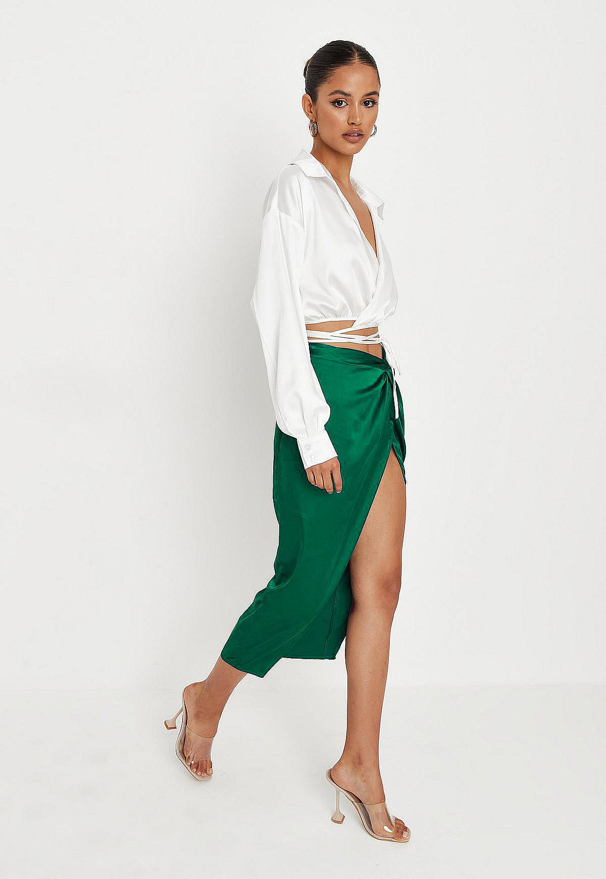 Women Pure Cotton A-Line Knee Length Skirt