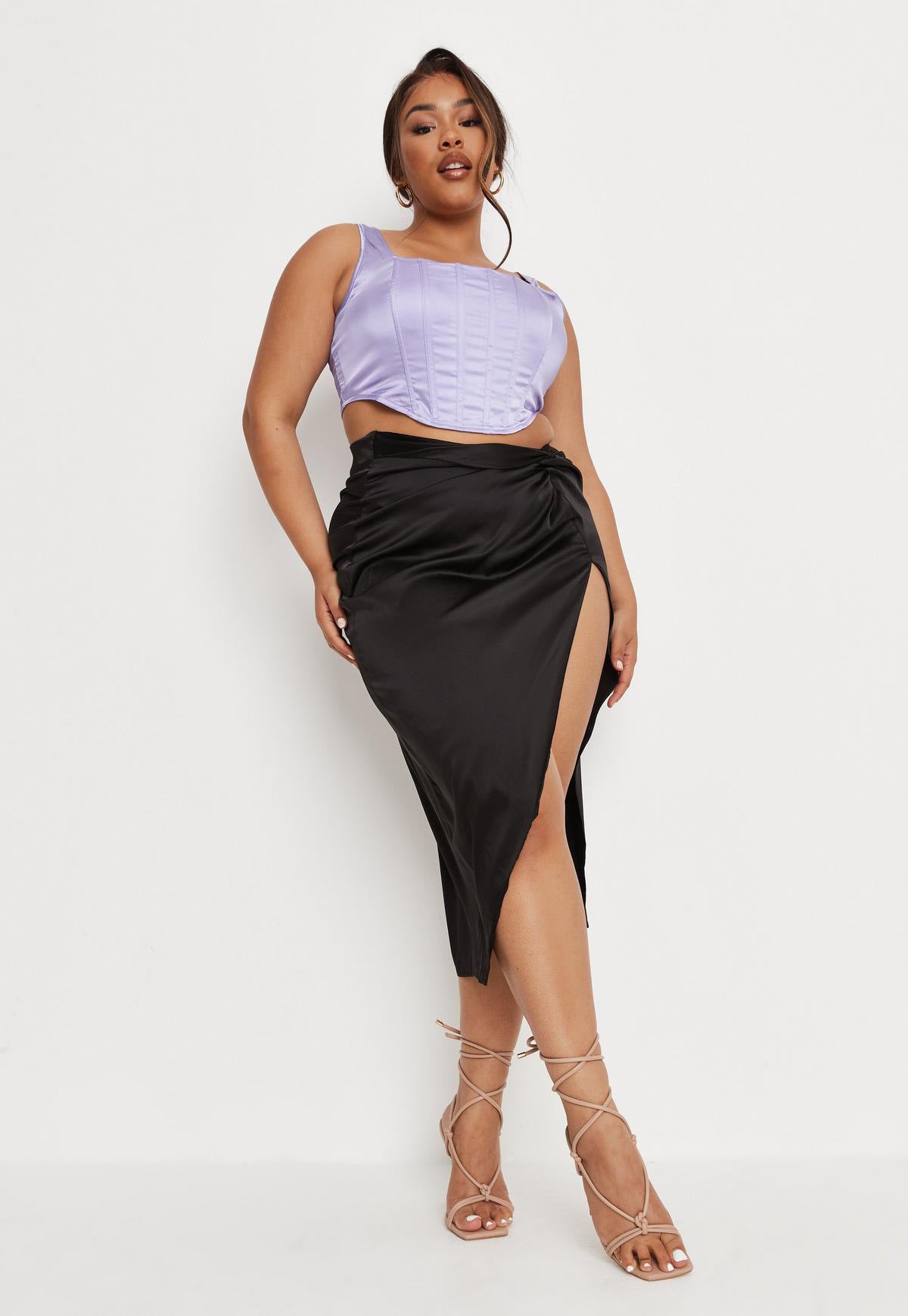 Women Pure Cotton A-Line Knee Length Straight Skirt