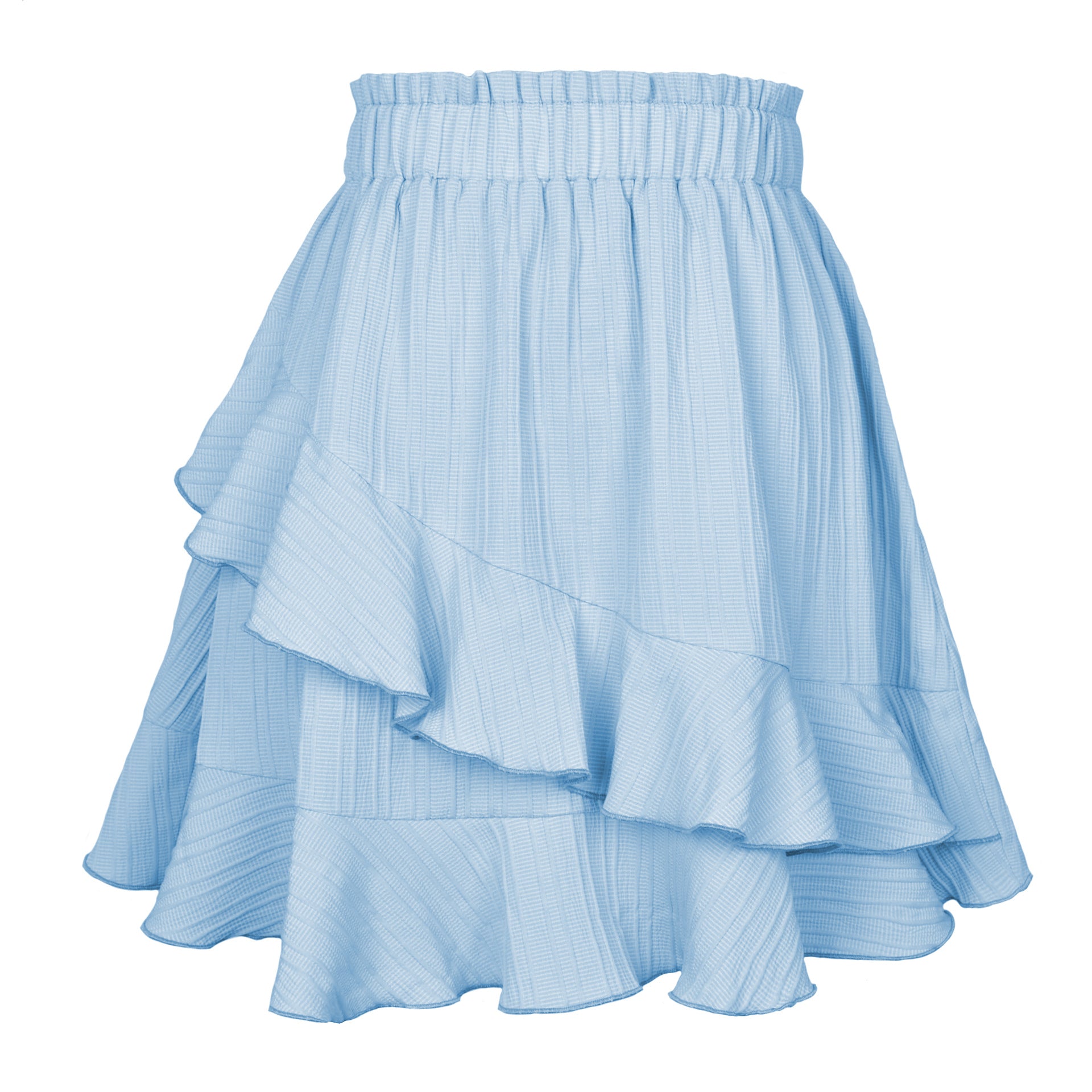 Pleated Flared Above Knee Skirt