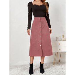 Women A-Line Midi Skirt