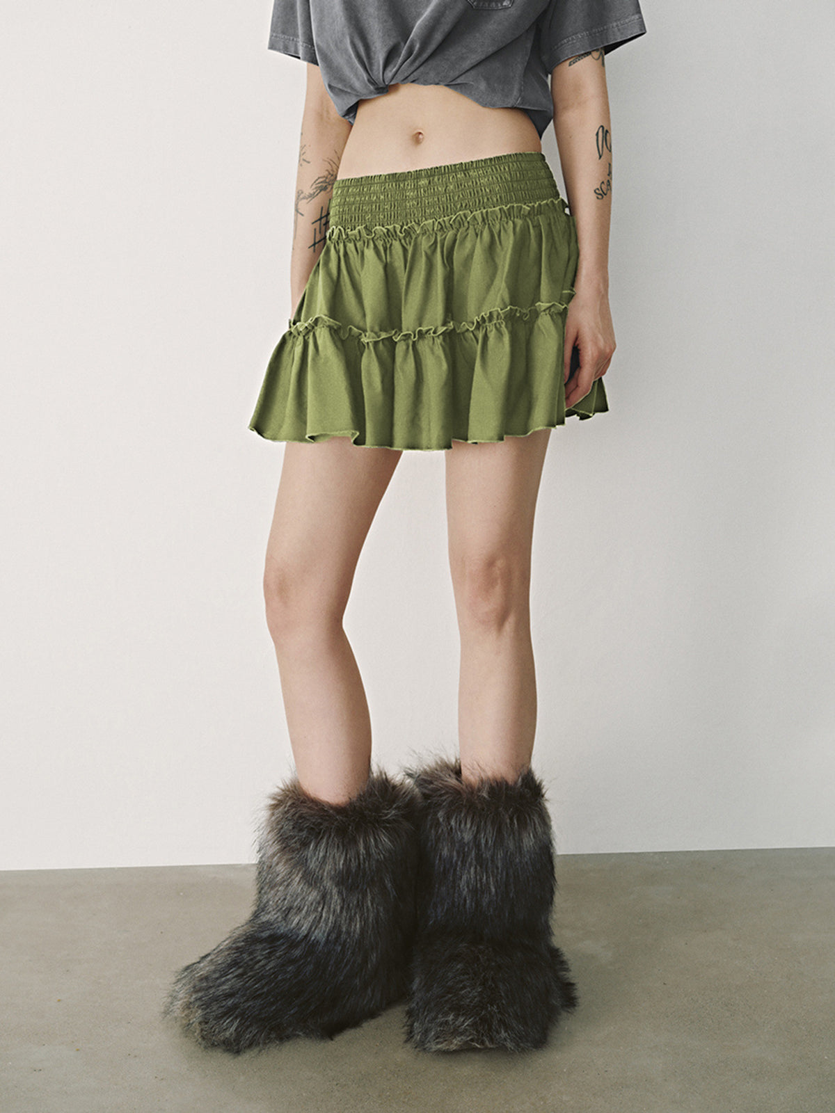 Flared Mini Skirt
