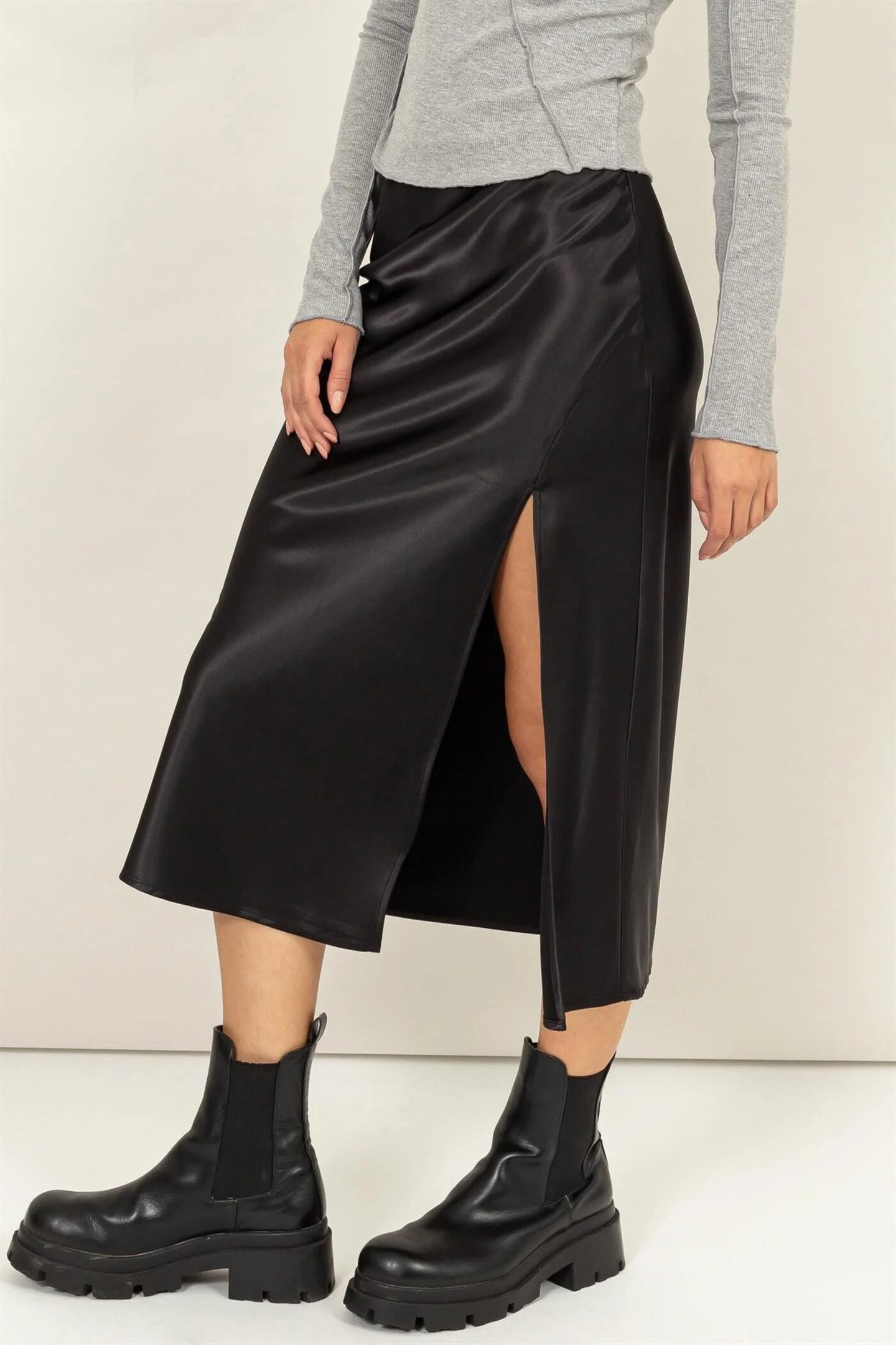 Midi A-Line Skirt