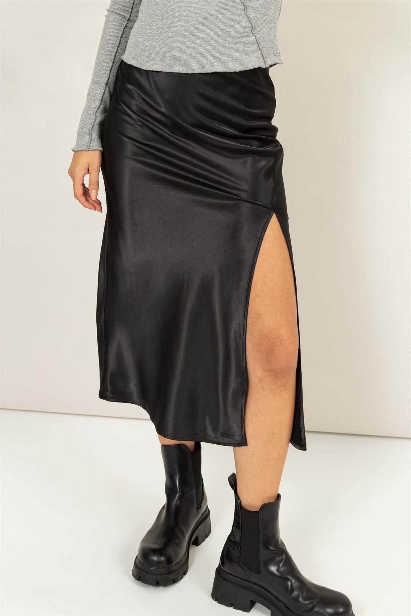 Midi A-Line Skirt