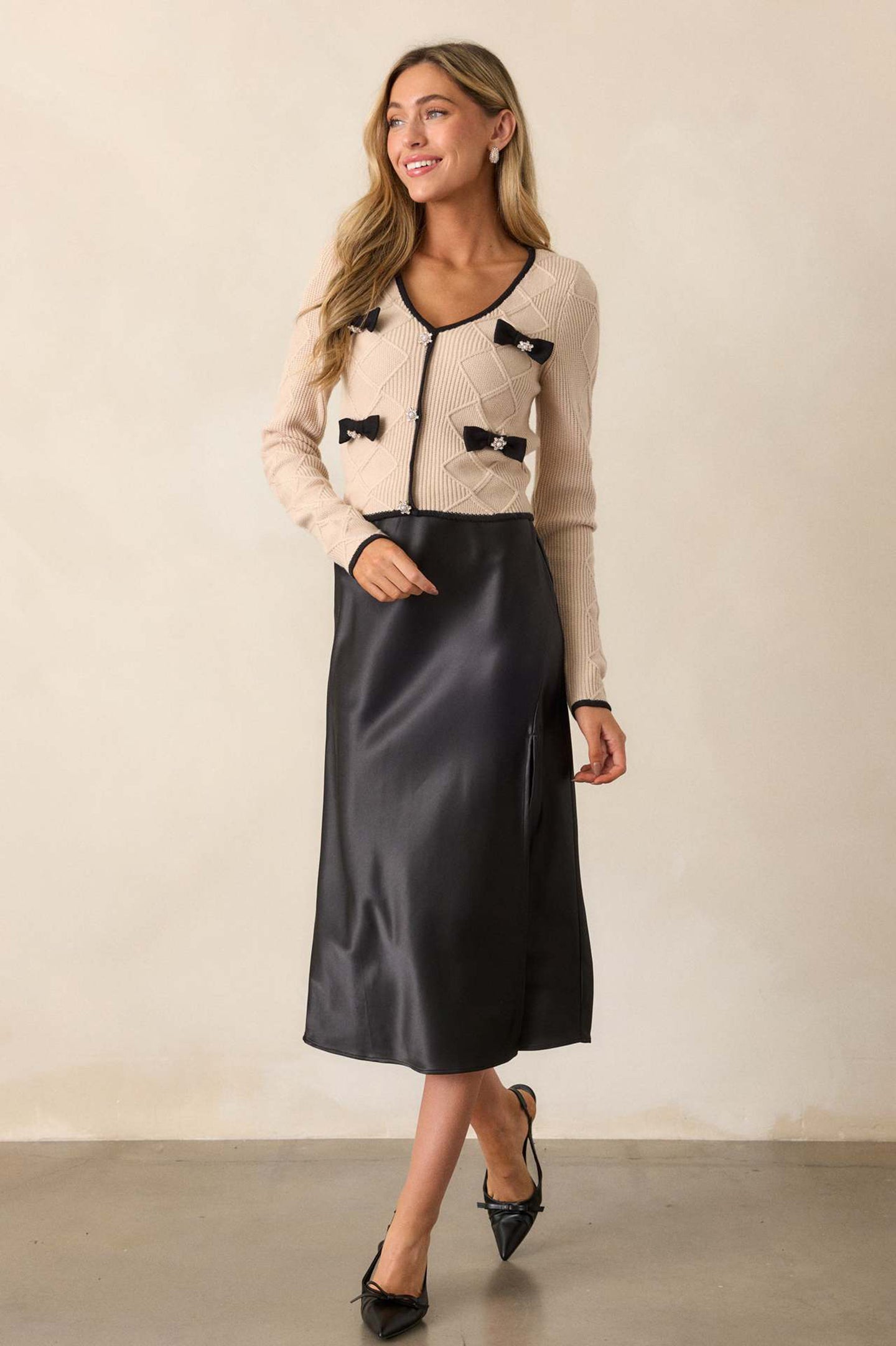 Midi A-Line Skirt