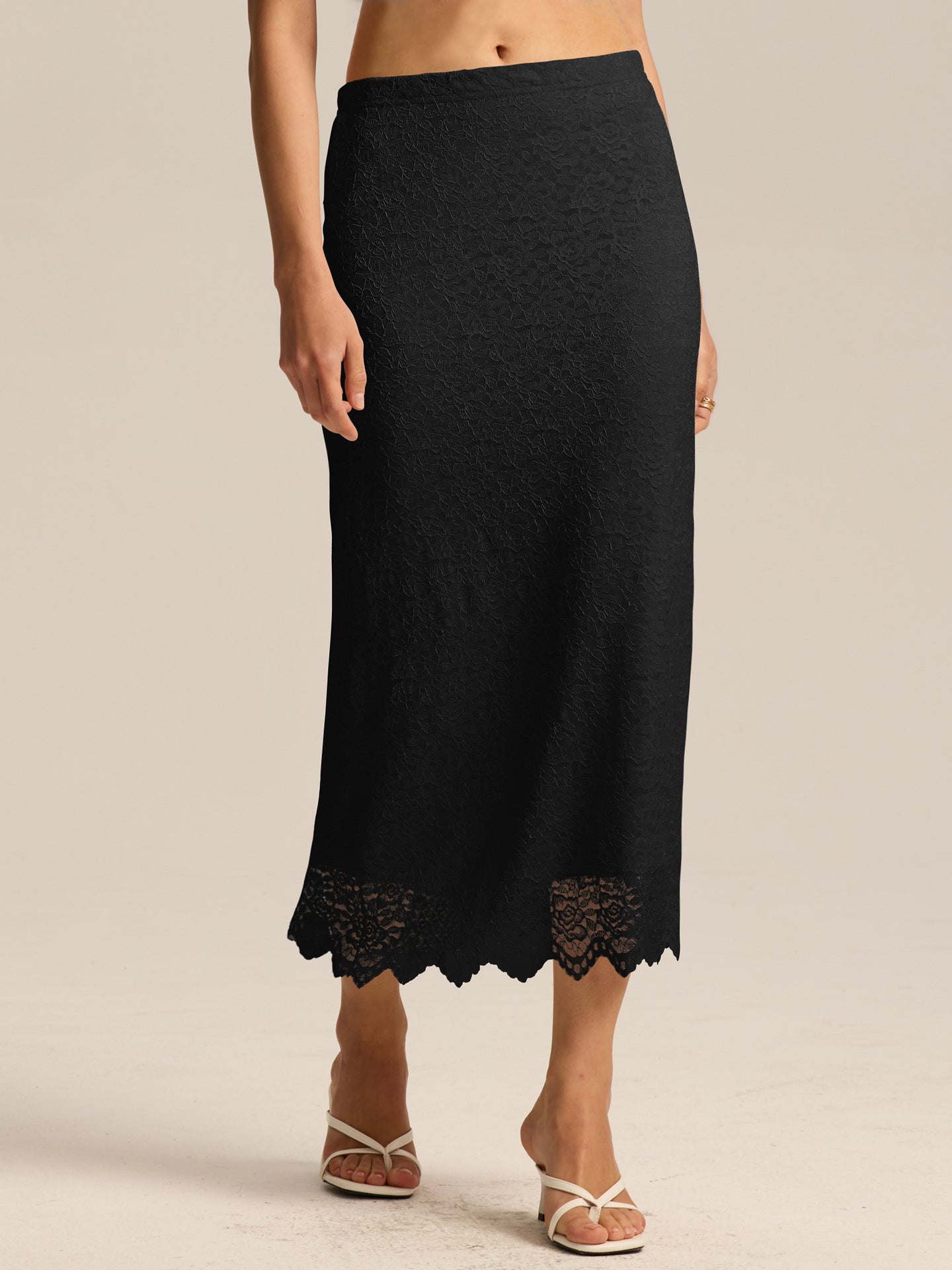 Pencil Midi Skirt