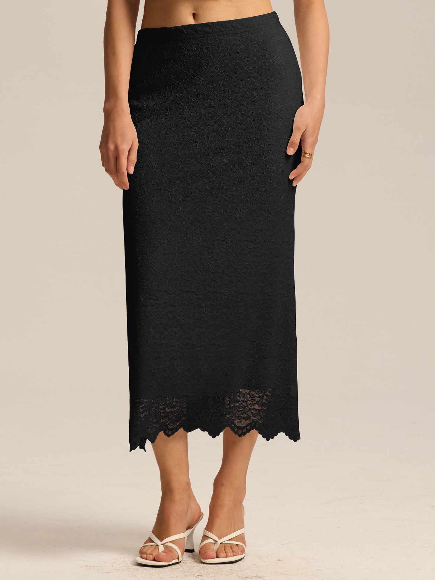 Pencil Midi Skirt