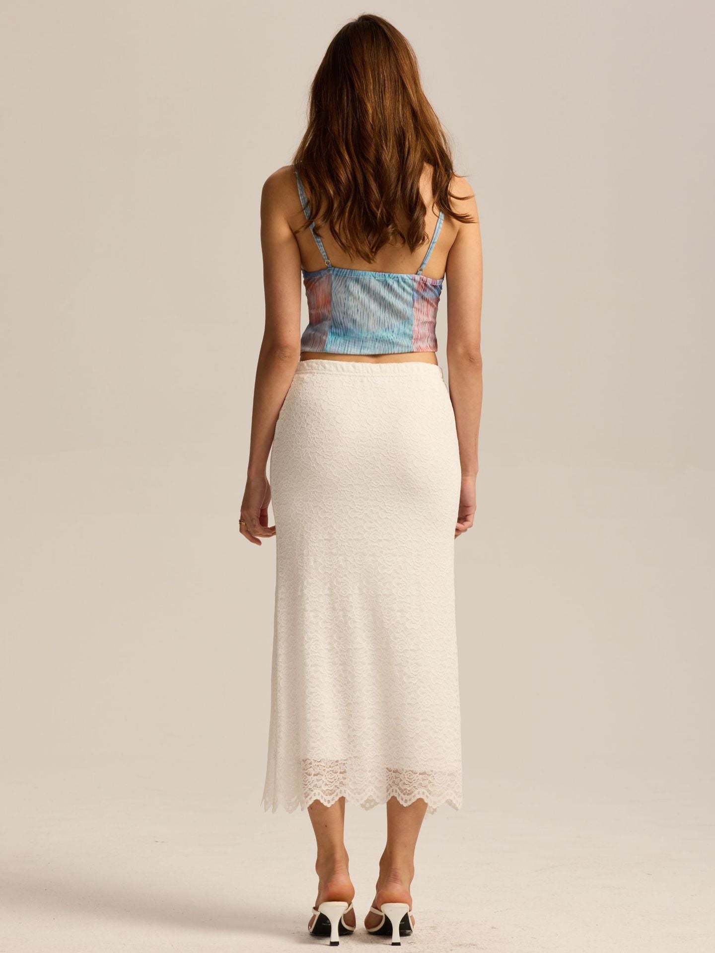 Self Design Pencil Midi Skirt