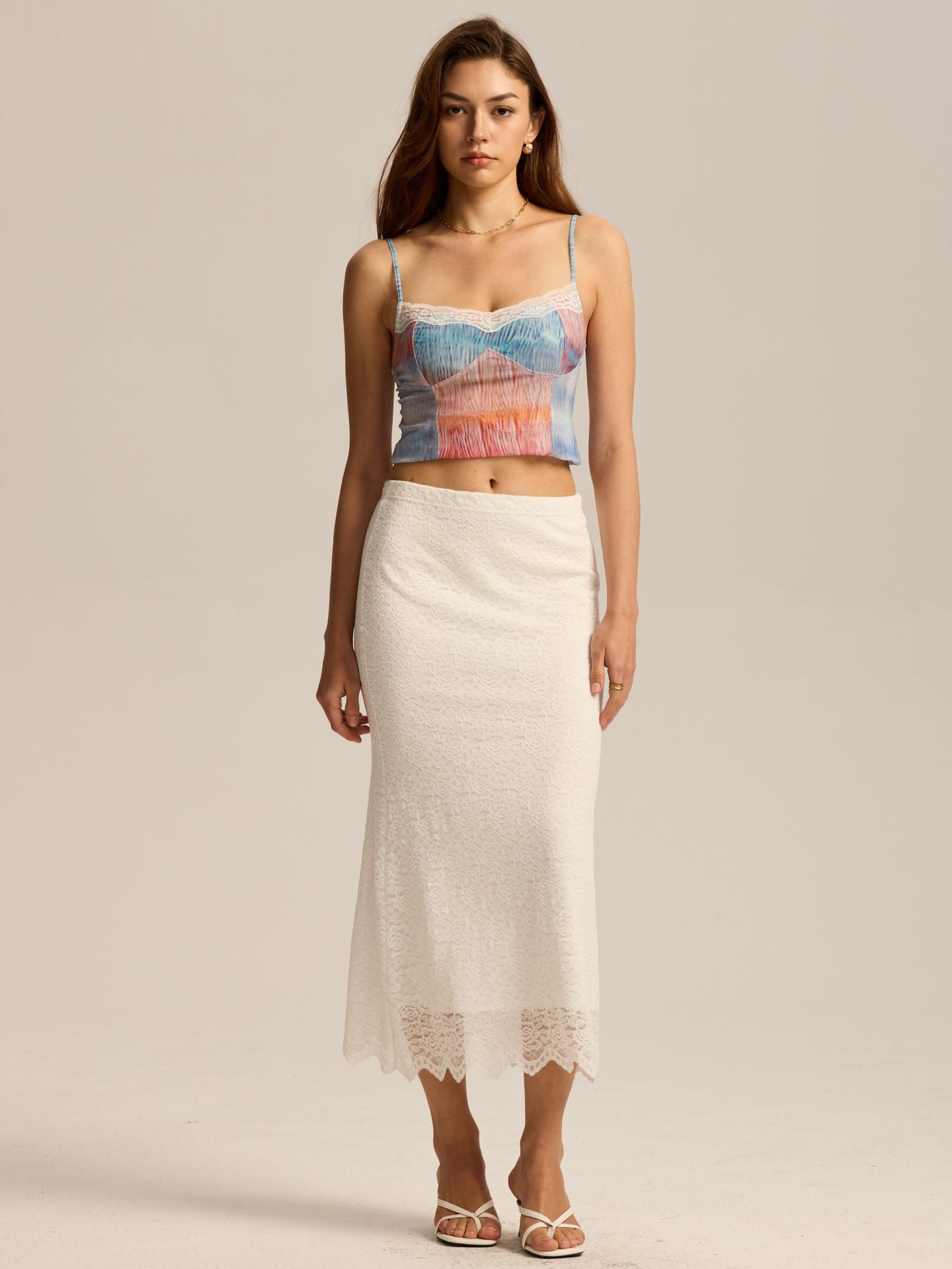 Self Design Pencil Midi Skirt
