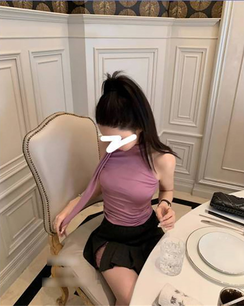 Women Tie-Up Neck Top