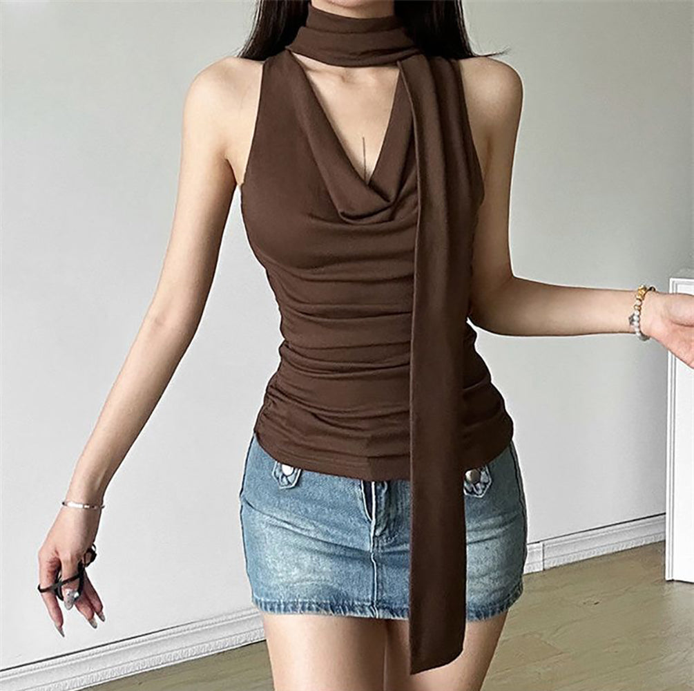 Women Cowl Neck Top