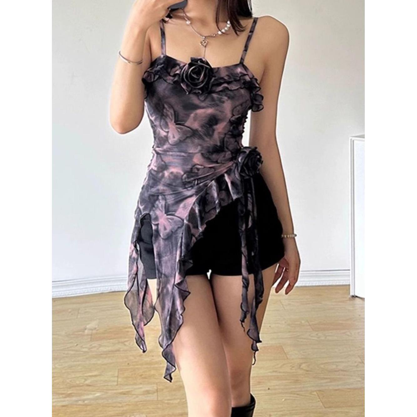 Women Abstract Printed Fitted Top
