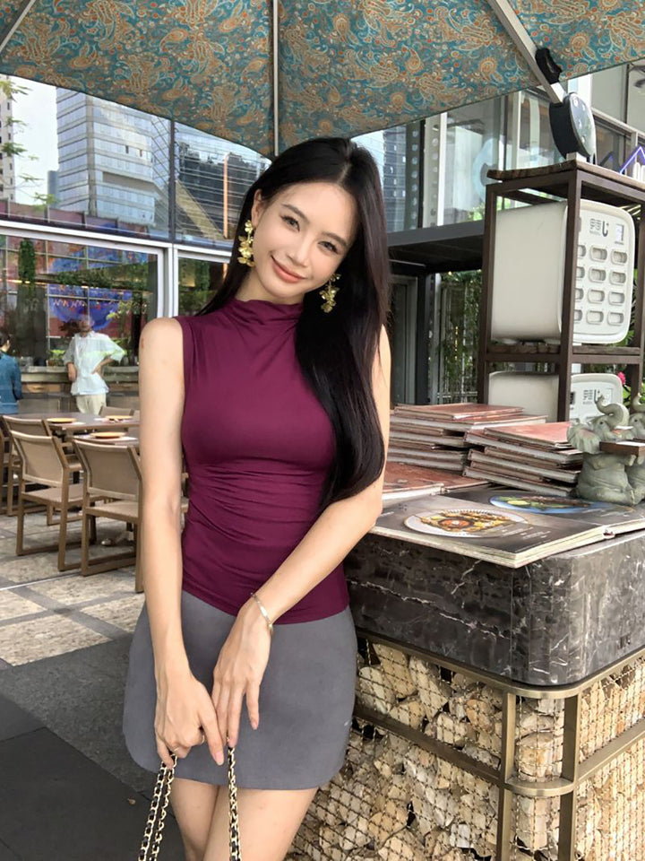 Women High Neck Top