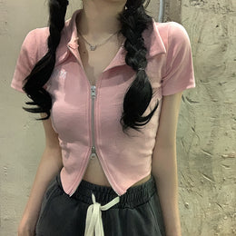 Crochet Shirt Style Top