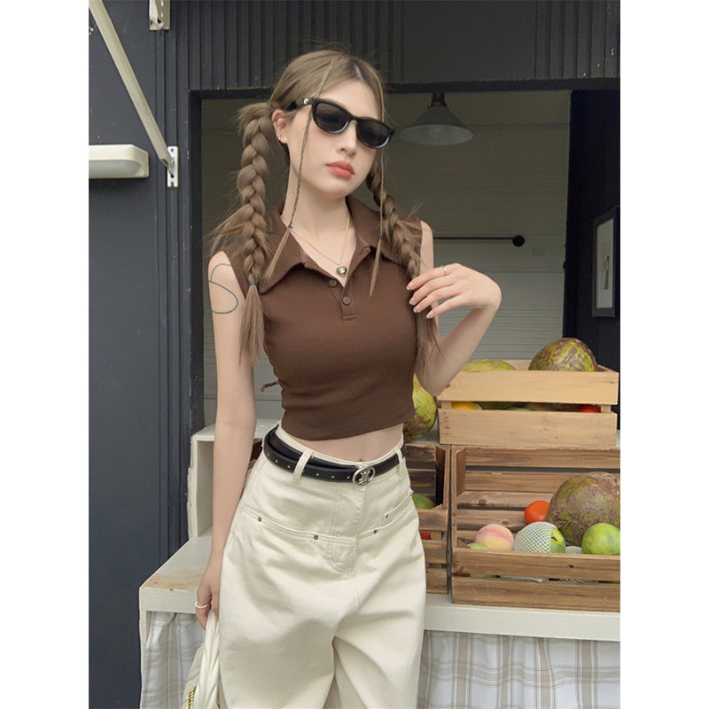Solid Sleeveless Top