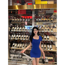 Short Sleeves Bodycon Mini Dress